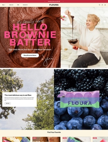 eCommerce website: Floura