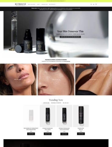 eCommerce website: Retrouvé