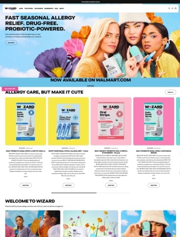 eCommerce website: Wizard Wellness