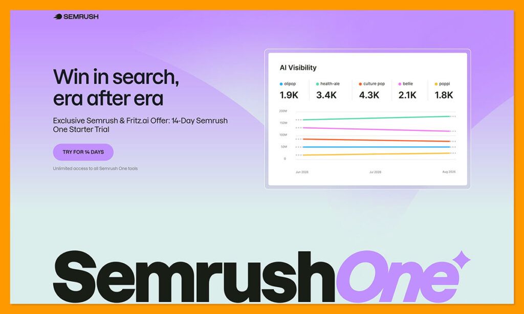 semrush one homepage