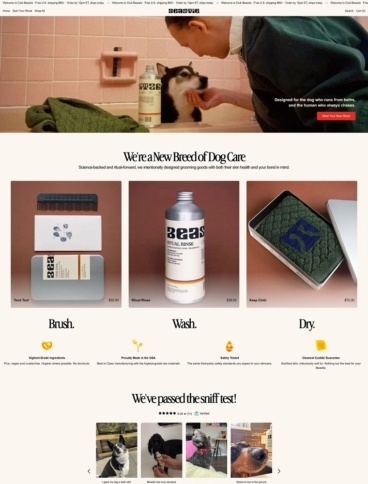 eCommerce website: Beastie