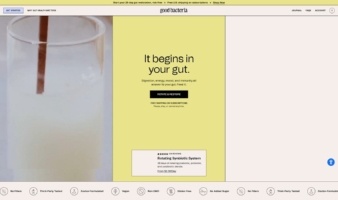 eCommerce website: Good Bacteria