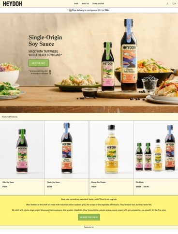 eCommerce website: HEYDOH