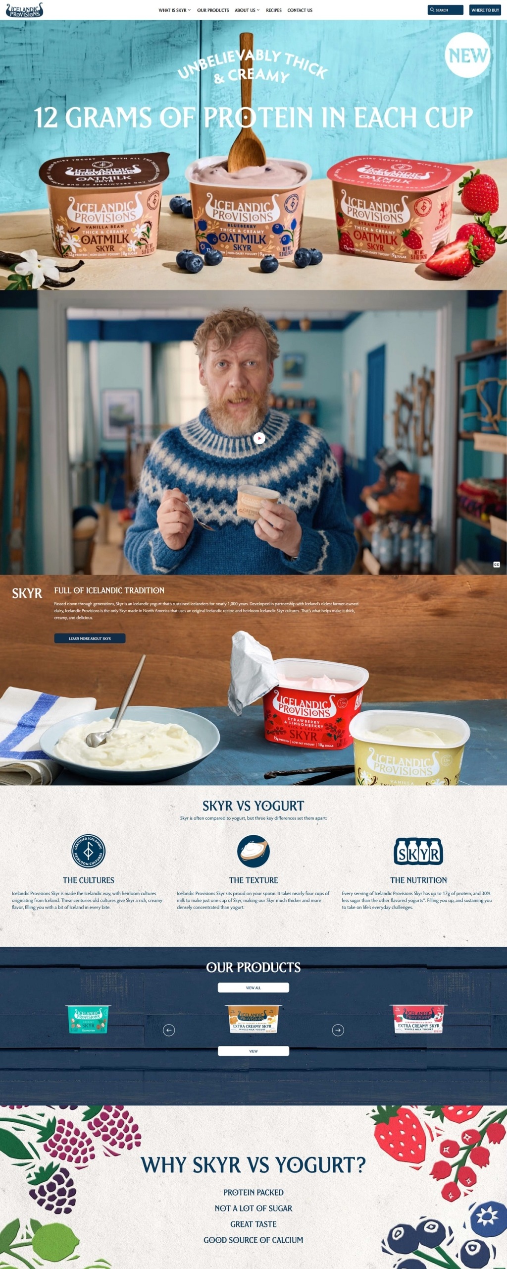 eCommerce website: Icelandic Provisions