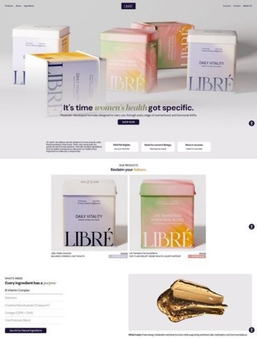 eCommerce website: Libré
