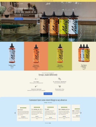 eCommerce website: Motif