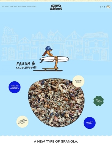 eCommerce website: Slow Street Granola