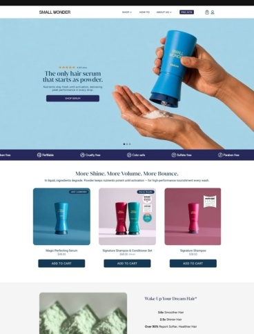 eCommerce website: Small Wonder