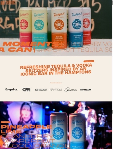 eCommerce website: Talkhouse Encore