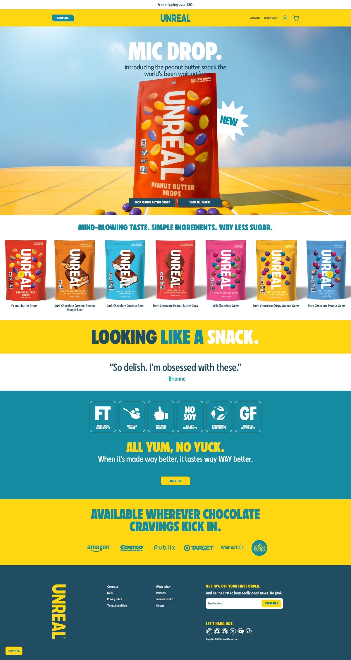 eCommerce website: UNREAL