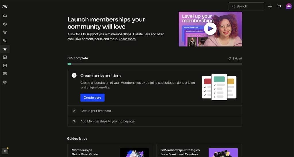 fourthwall memberships