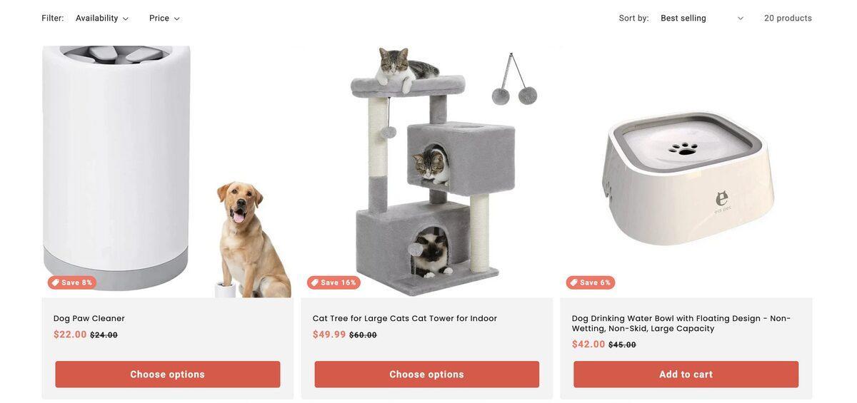 Review BuildYourStore's curated products to start a Shopify store