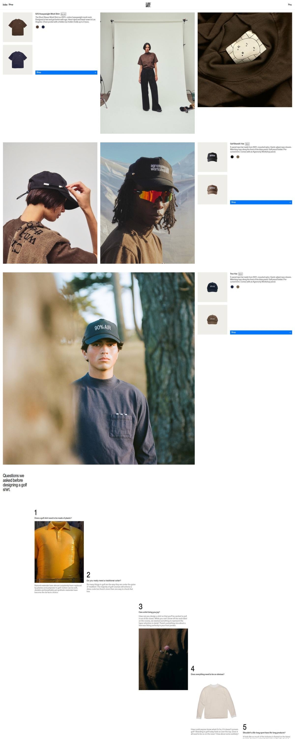 eCommerce website: Agronomy Workshop