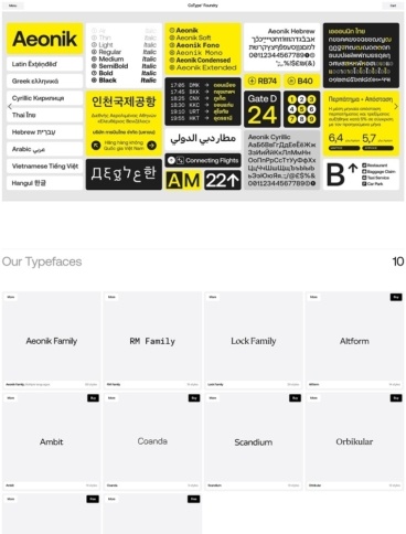 eCommerce website: CoType Foundry