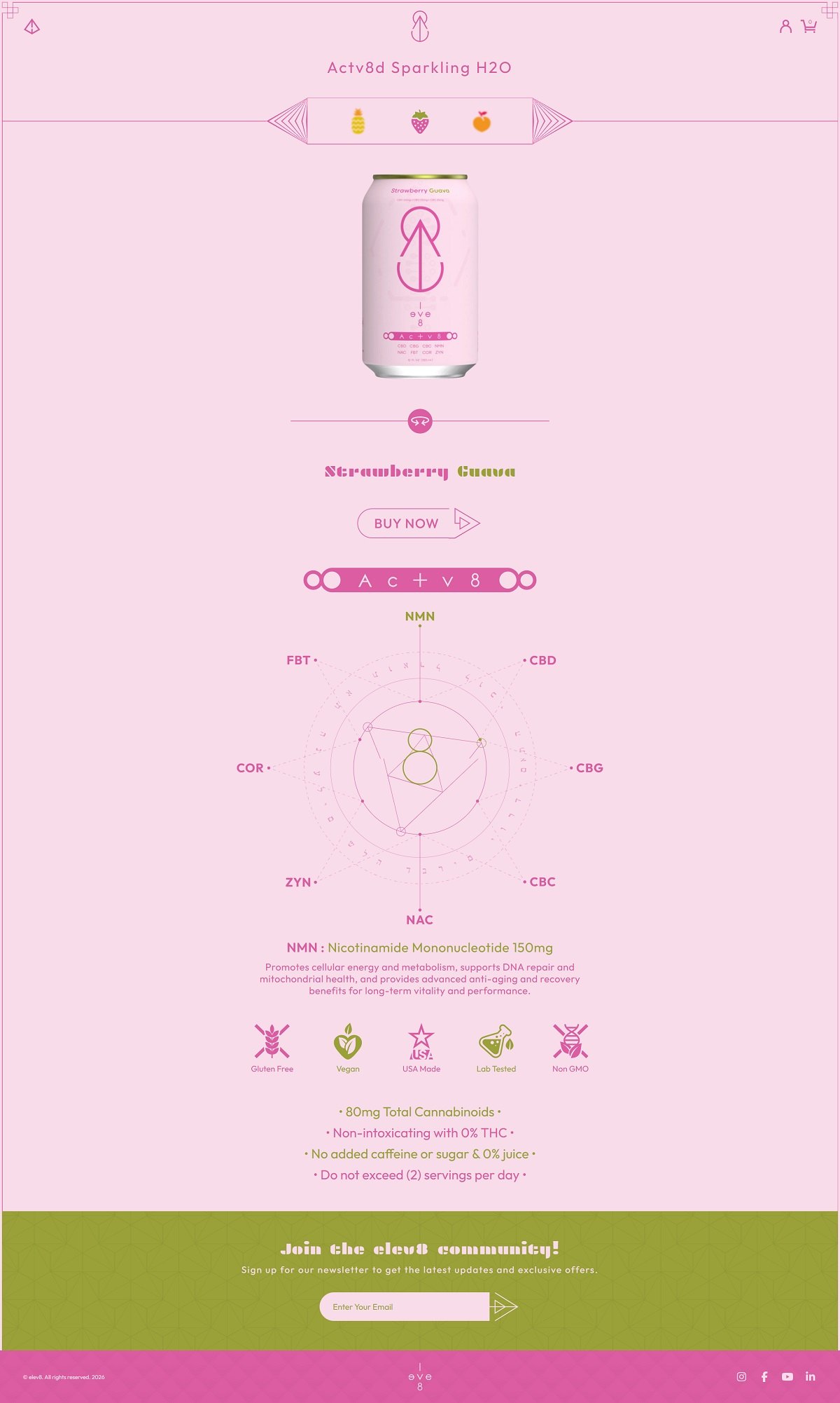 eCommerce website: Elev8 H2O