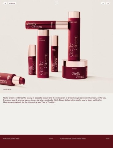 eCommerce website: Gielly Green