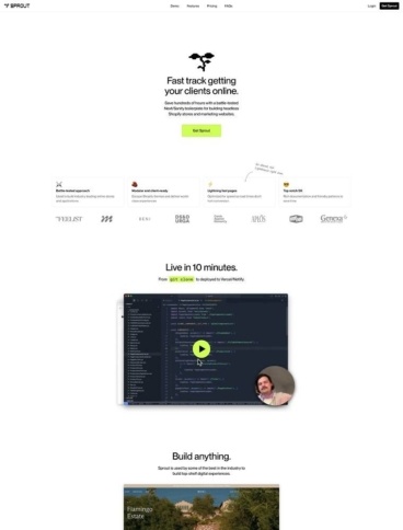 eCommerce website: Sprout