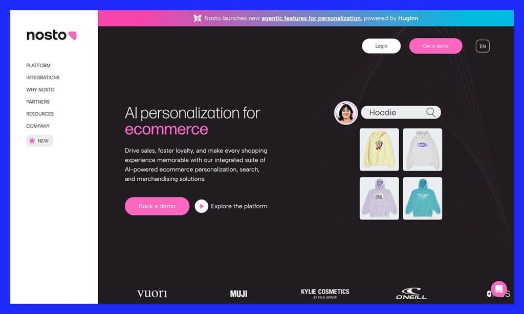 nosto ai homepage