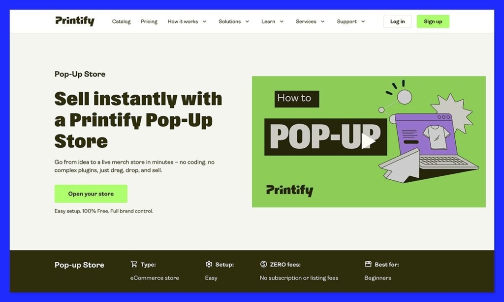 printify pop-up store