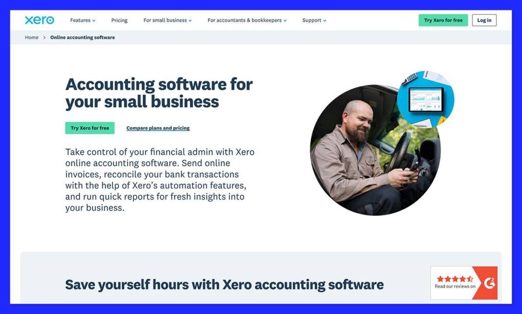 xero homepage