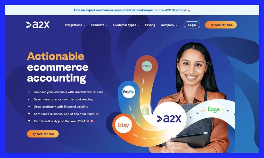 a2x accounting homepage