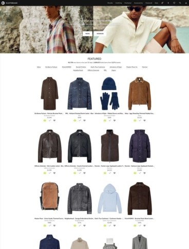 eCommerce website: Clothbase