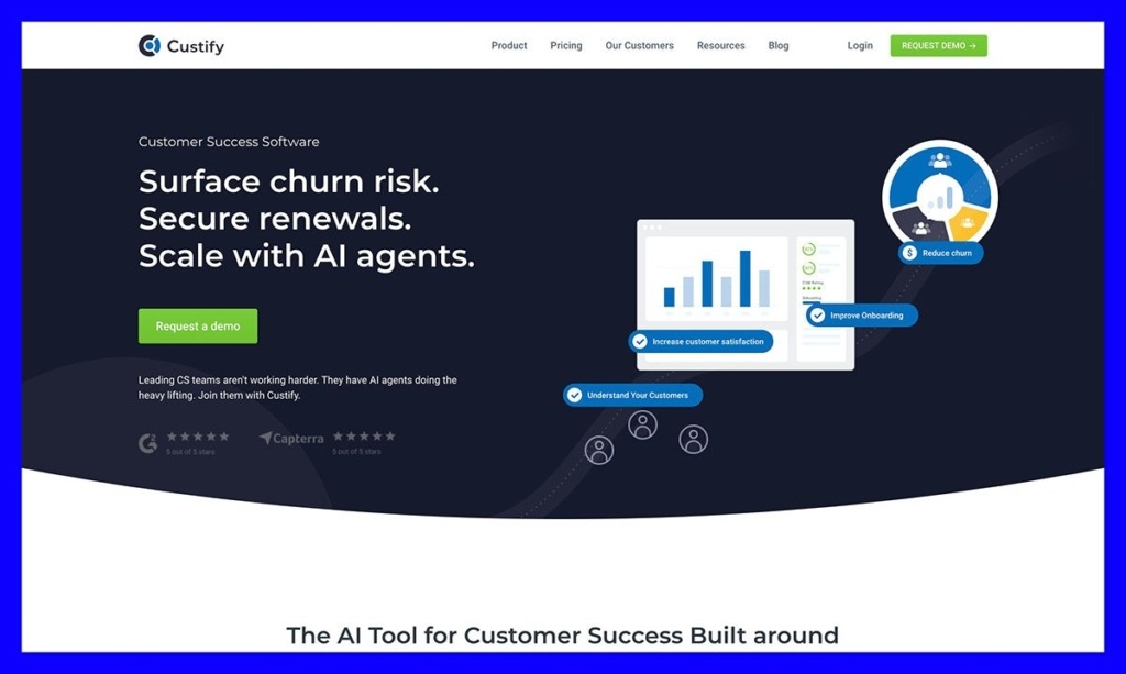 Custify homepage