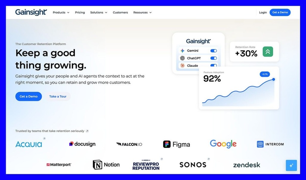 gainsight homepage