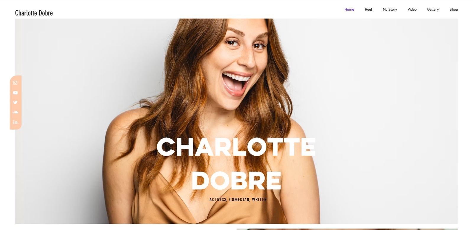 Charlotte Dobre Fourthwall store homepage