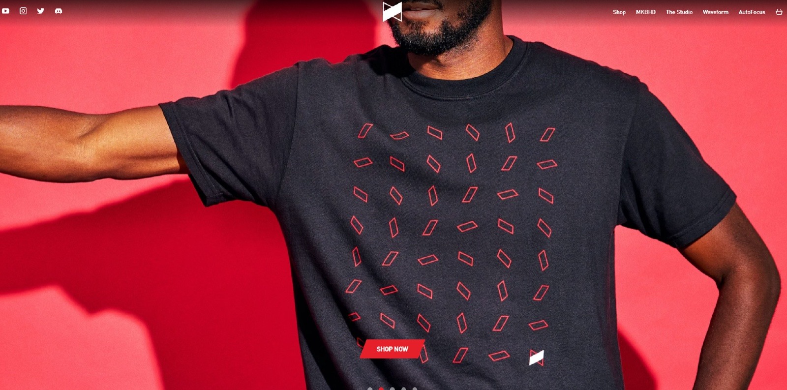 MKBHD Fourthwall store homepage