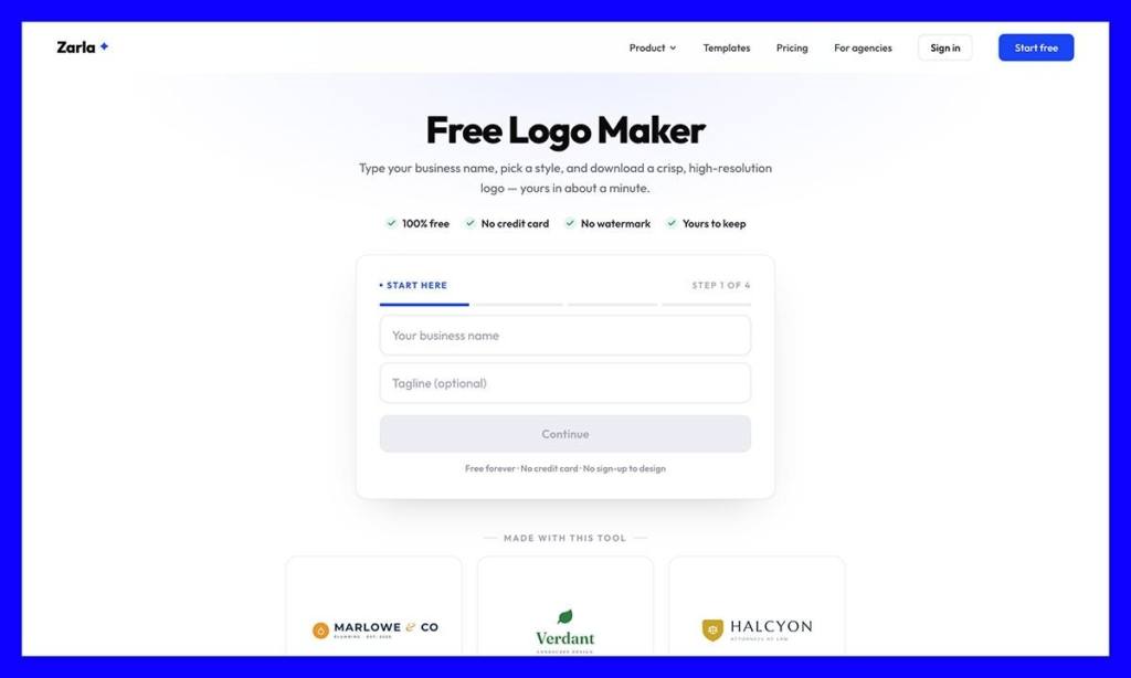 zarla logo maker