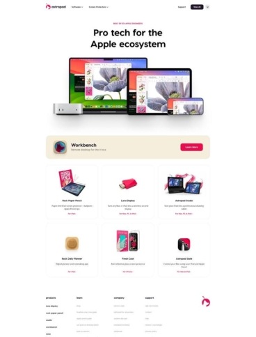 eCommerce website: Astropad