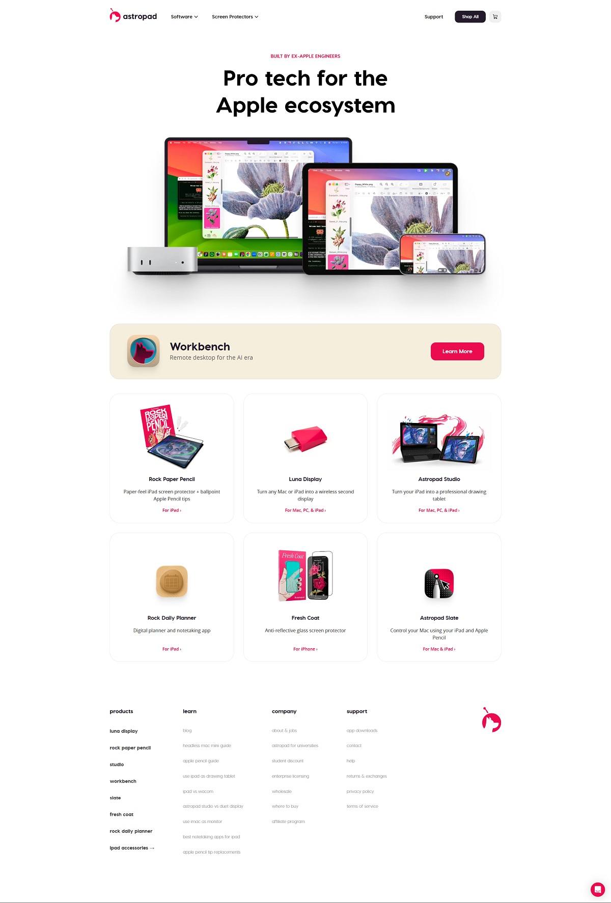 eCommerce website: Astropad