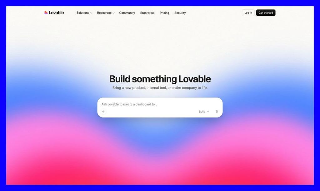 lovable homepage